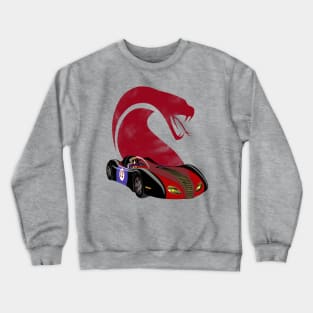 Snake Oiler - Red Distressed Crewneck Sweatshirt